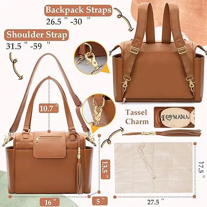 Емкая подгузник для мамы и малыша, тканевая сумка, детский рюкзак, Organizer bag для путешествий, подгузники, бутылочка для кормления