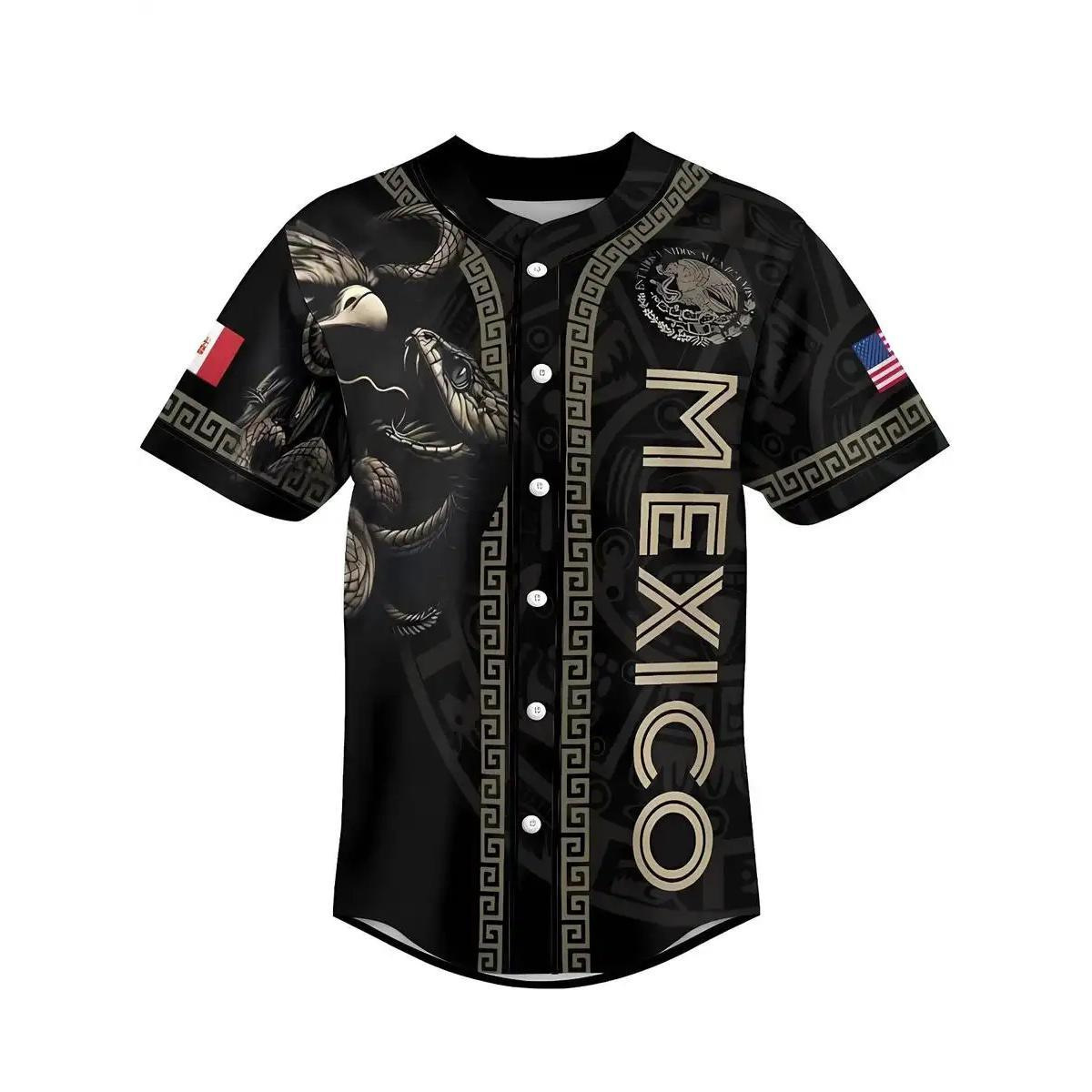 2026 New Cross-Border American Fashion Comfortable Digital Print Short-Sleeve Cardigan Baseball Shirt Factory Direct Sale Model