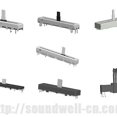 SC45直滑电位器调节音量  带LED灯直滑电位器 带钢珠直滑电位器