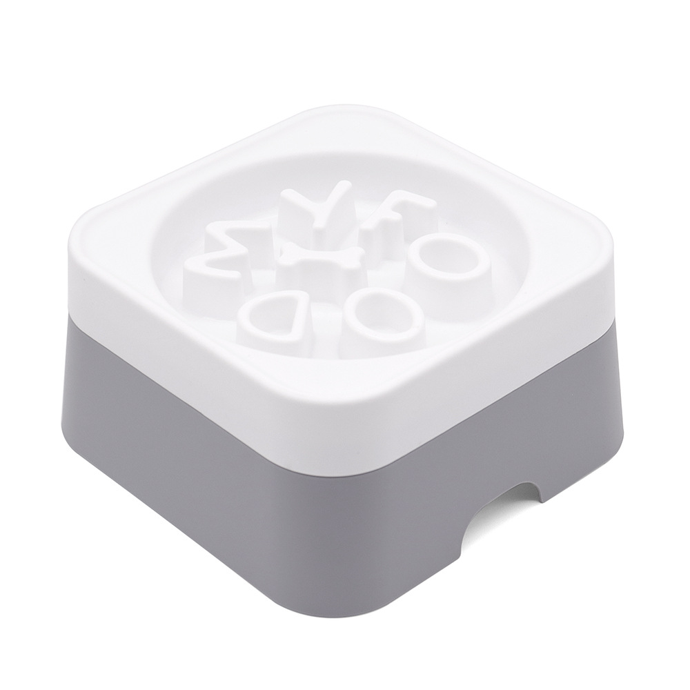 Tazón de comida lenta para mascotas transfronterizas Tazón de agua flotante anti-volcado para perros Bebedero para gatos Tazón de agua para perros Tazón de comida para perros de acero inoxidable