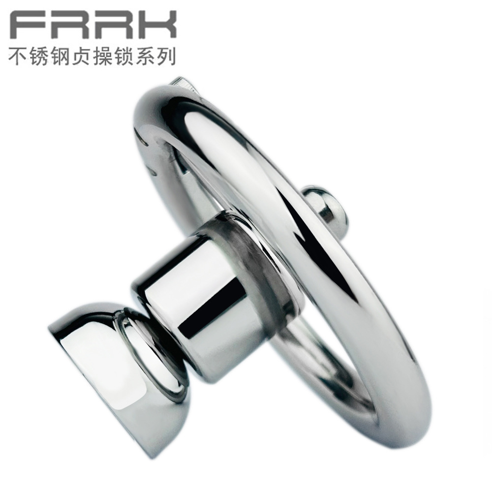 FRRK-403标配版男用不锈钢贞操锁金属阳具负数锁DIY带导尿托CB锁-阿里巴巴