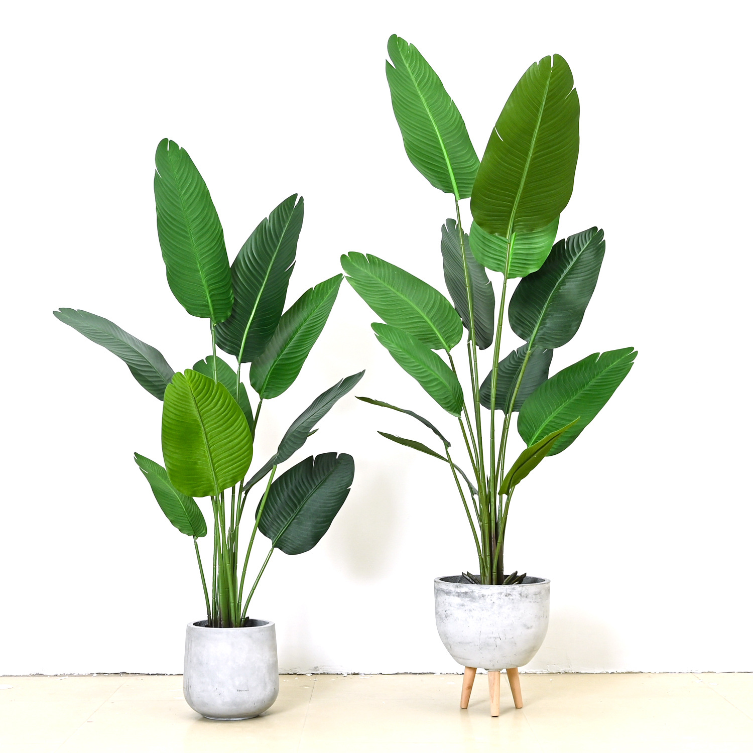 Nordic style simulated green plant bird of paradise potted indoor decoration ornaments fake plant traveler banana floor fake tree bonsai