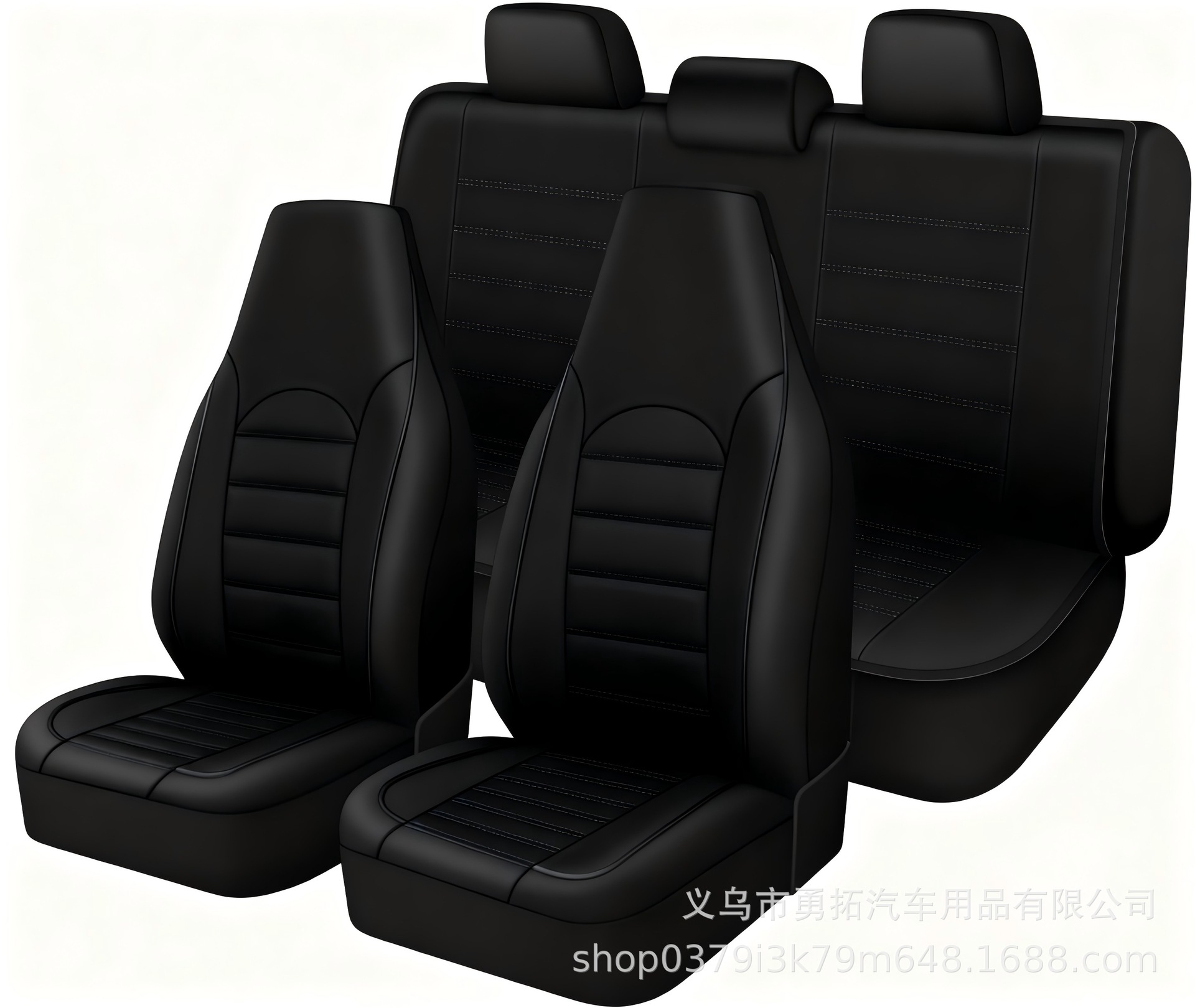 Cross-Border Hot-Selling Pu Double-Needle High-Back Leather Car Seat Cover Amazon Temu Mercado Libre Mexico