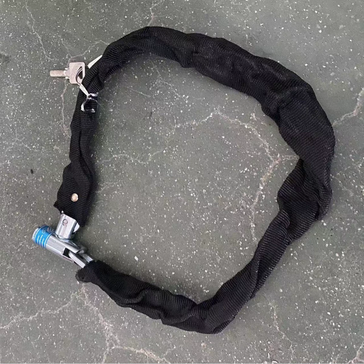 Цепной замок велосипед s ткань цепной замок медный сердечник круглой головки обмотки стальной цепи замок горный велосипед цепи замок противоугонный замок