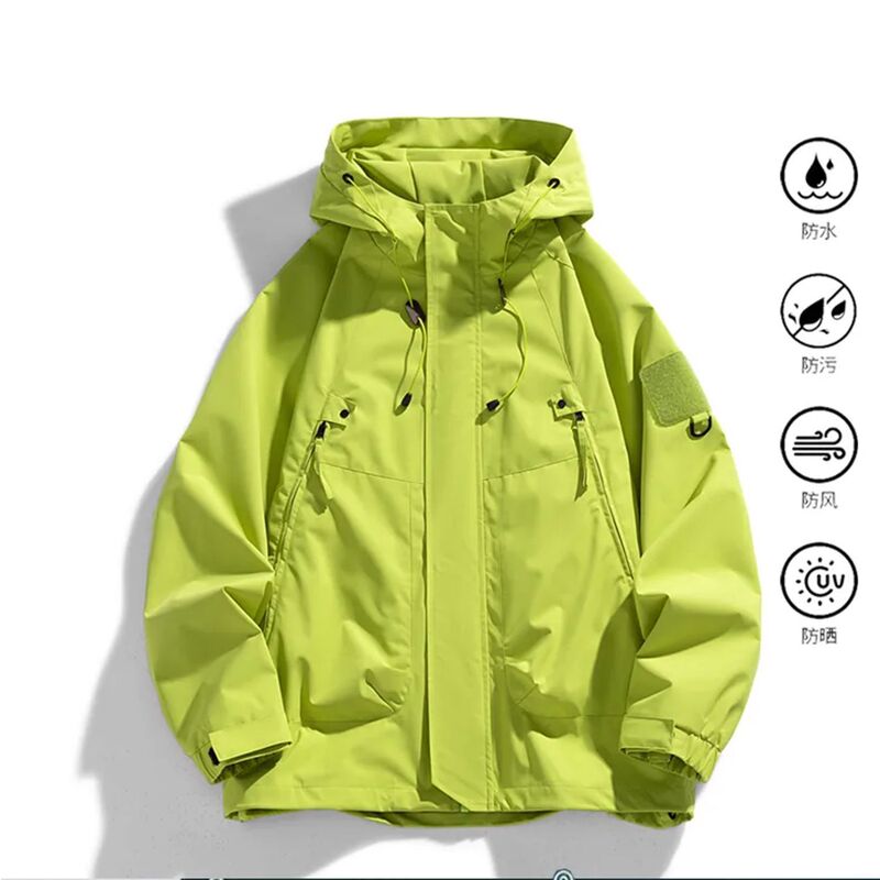 Jacket Men's Jacket 2025 New Fashion Brand Loose Work Jacket Men's Outdoor Windproof and Waterproof Mountaineering Jacket