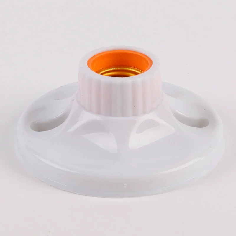 E27 внутренний контейнер плоская лампа коридор настенный светильник держатель светодиодный плоский патрон бытовой пластиковый патрон 115 круглая плоская лампа