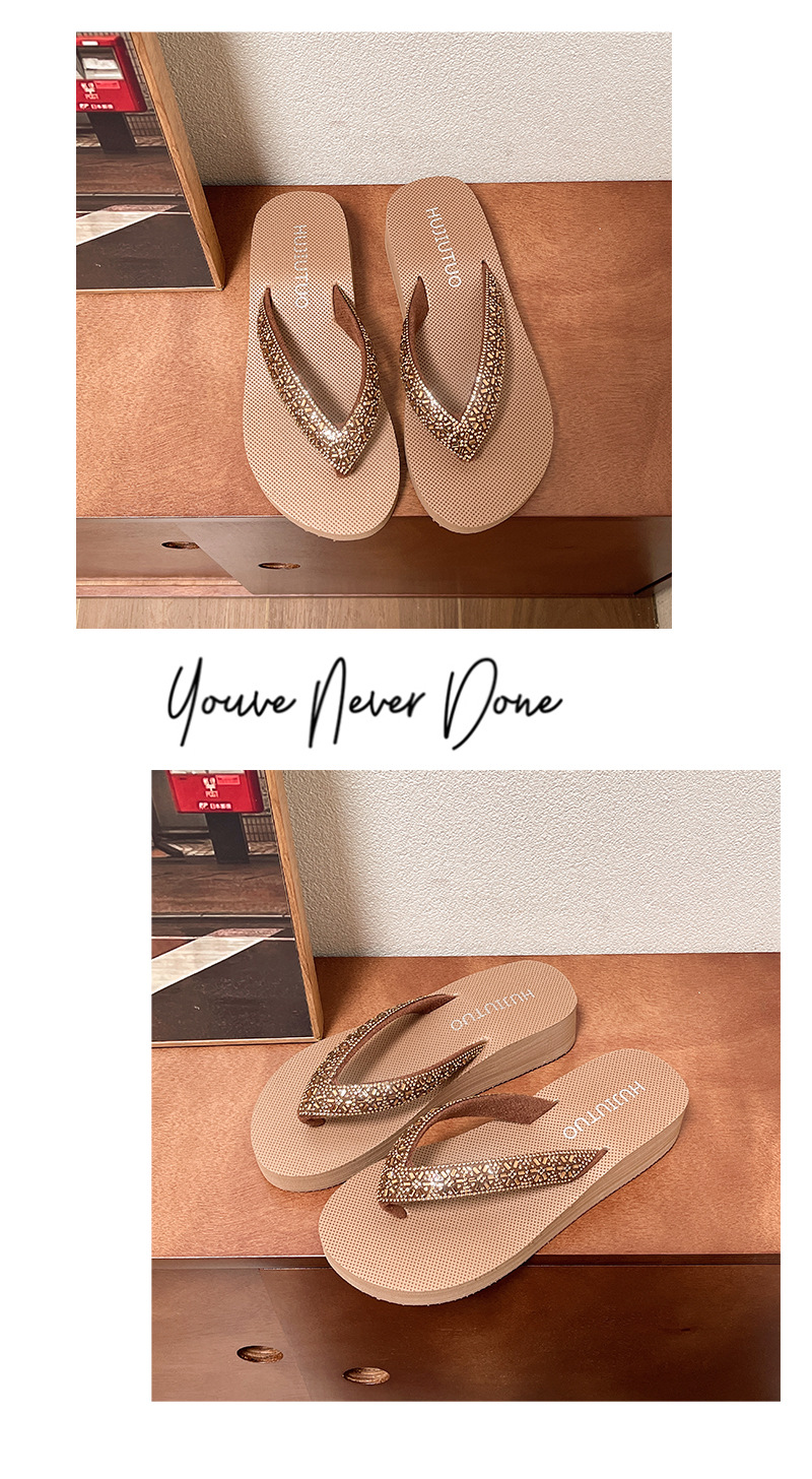 Fashionable Rhinestone Women's Summer Platform Flip-flops_voghion.com