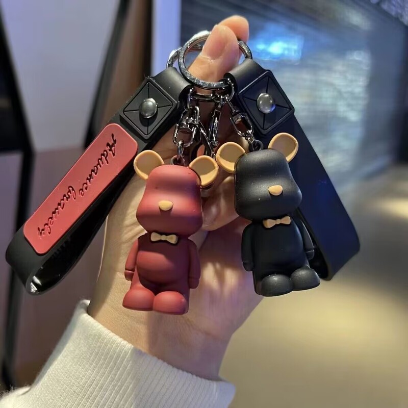 Bow Tie Bear Keychain Couple Set Cute Gift Pendant Backpack Office Worker Internet Celebrity Keychain Popular Cheap Bow Tie Bear Keychain Couple Set Cute Gift Pendant Backpack Office Worker Internet Celebrity Keychain Popular Cheap
