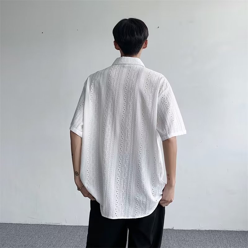 Japanese retro thin design shirt