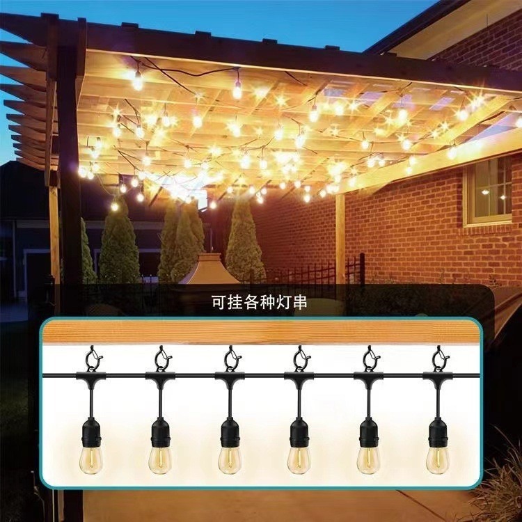 宠物园艺亚马逊Q型带弹簧扣挂钩扣羊眼钉吊钩天花板金属羊眼挂钩