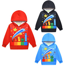 新款儿童卫衣 数字积木Numberblocks 女童卫衣连帽套头卫衣  5261