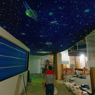 Starry Sky Ceiling Gypsum Board Corridor Ceiling Starry Sky Home Theater Ktv Music Restaurant Bar Fiber Optic