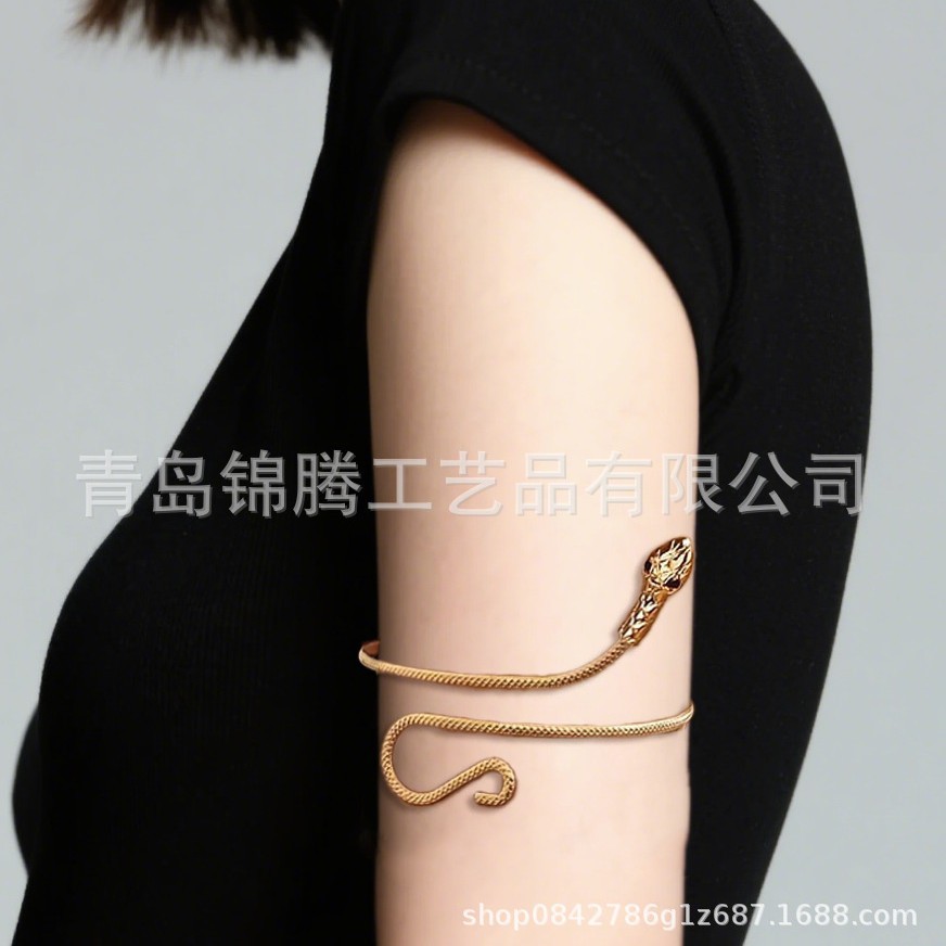 欧美经典开口可调手镯 小蛇珠宝活口精品流行时尚环形设计批发