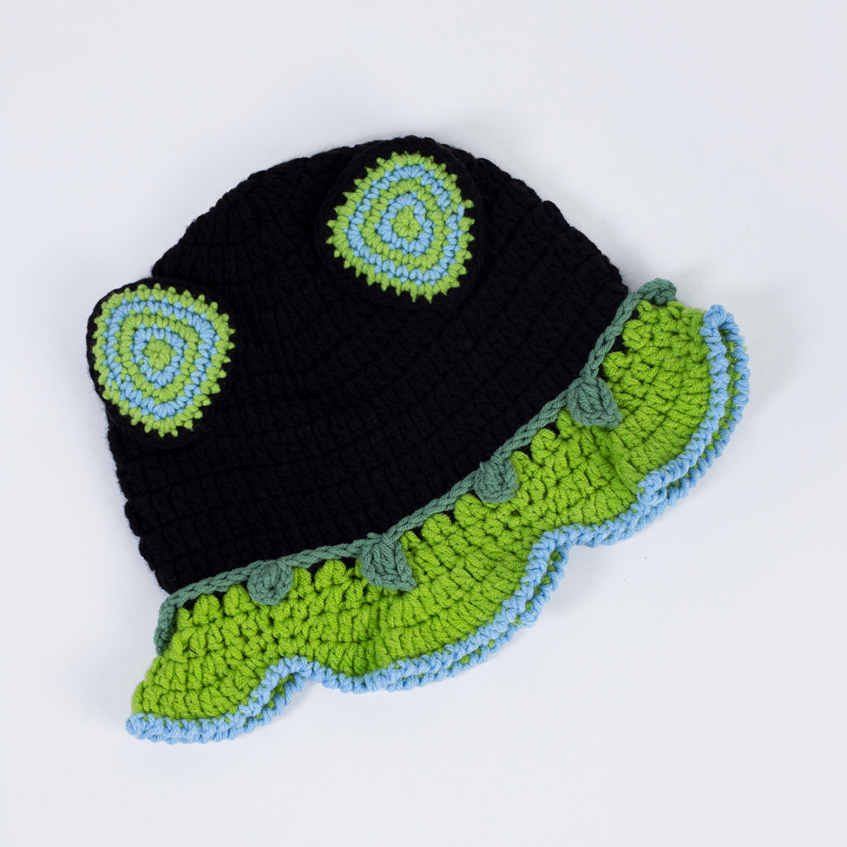 Cappello da donna vintage, lavorato a maglia, divertente, fatto a mano, autunno e inverno, dolce, versatile, in lana lavorata all'uncinetto_voghion.com