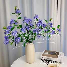 蓝雪花仿真花假花客厅摆设家居花艺软装高端餐桌花摄影跨境外贸