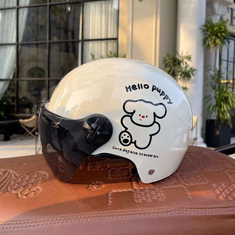 3C Certified Electric Motorcycle Helmet Summer Sunscreen Half Helmet