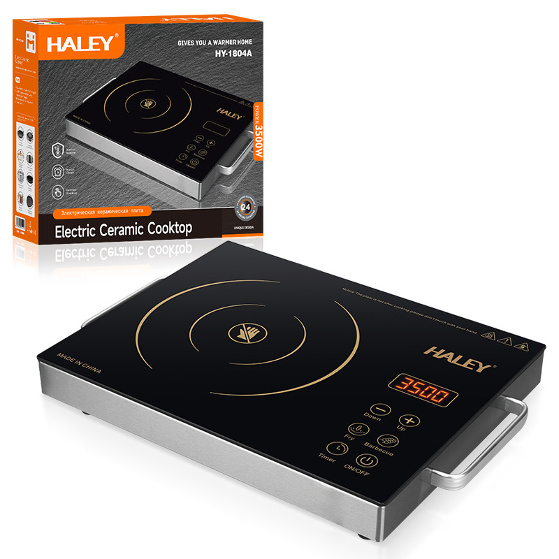 HALEY欧规跨境 台式电陶炉 家用光波炉 电磁炉 猛火爆炒多功能厨