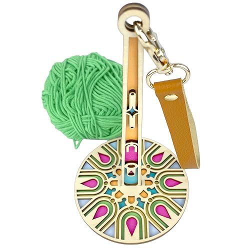 Nuevos productos transfronterizos portátiles de madera soporte de hilo de muñeca portátil Wrist Yarn Holde