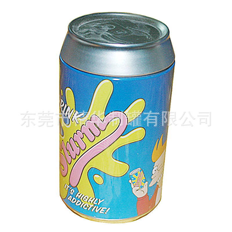 储钱可乐铁罐  T恤包装可乐圆铁罐  礼品赠品包装可乐铁罐
