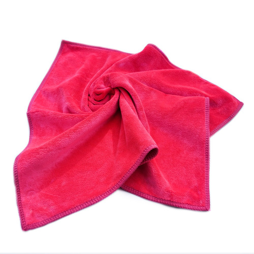 Brushed thickened car wash towel, car cleaning, beauty salon rag, water-absorbent microfiber coral velvet car towel