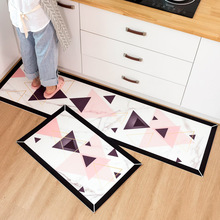 可擦洗厨房地垫防滑防油家用韩式免洗耐脏防水厨房垫地毯pvc中式