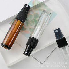 Perfume spray glass bottle 10ml transparent brown toner sunscreen spray sample bottle cosmetic bottle