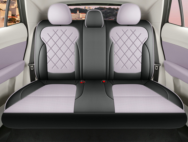 Suitable for 2026 Mg4 Car Seat Covers, Cartoon Leather Perforated Breathable Full Surround Four-Season Seat Cushion Covers
