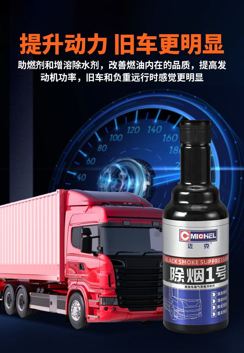 Mike Fuel Treasure 355ml Car Engine Cleaner, Black Smoke Remover, Gasoline Additive, Carbon Deposit Remover