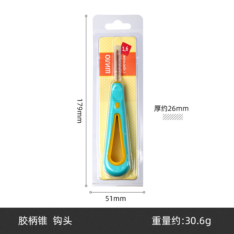 Nuevas herramientas de costura de cuero forma de calabaza mango de madera puncher herramientas hechas a mano en stock al por mayor