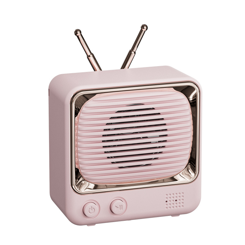 DW02マカロン創意復古テレビ無線bluetooth小音響対外貿易クロスボーダープレゼントスピーカーラジオ|undefined