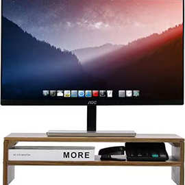 木质电脑增高器桌面显示器底座抬升支托架办公桌增高架桌面收纳架