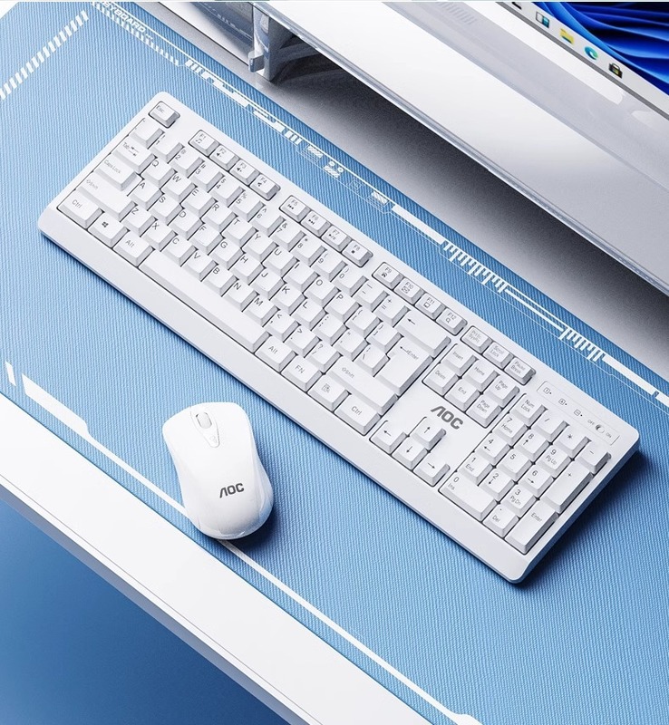 フォースマグネシウムW100ワイヤレスキーボードマウスセットデスクトップノートブックビジネスオフィスチョコレートキーマウスセット|undefined
