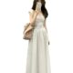 French High-end First Love White Sling dress Women's Summer 2024 New Spring Long Skirt Elegant Slim-fit