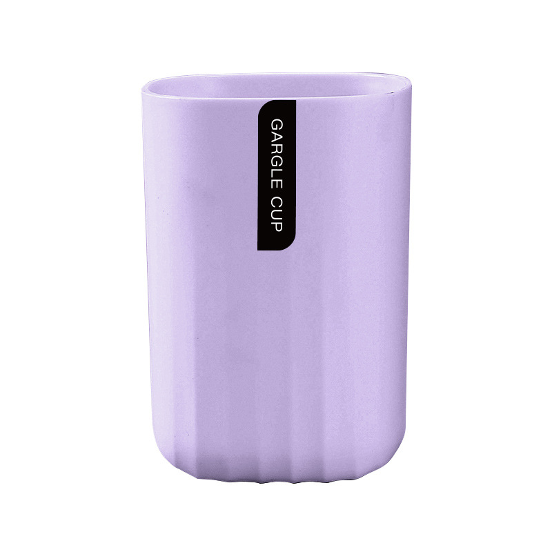 Sencillo Estilo nórdico cepillo de dientes taza baño color sólido onda patrón plástico cepillo de dientes almacenamiento taza de lavado simple enjuague bucal taza