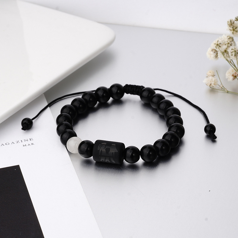 Fashion Constellation obsidian Handmade Bracelets 1 Piece