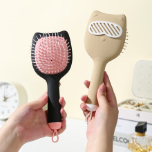 可爱大脸猫气囊梳子女生专用高颜值气垫梳头皮按摩梳女蓬松造型梳
