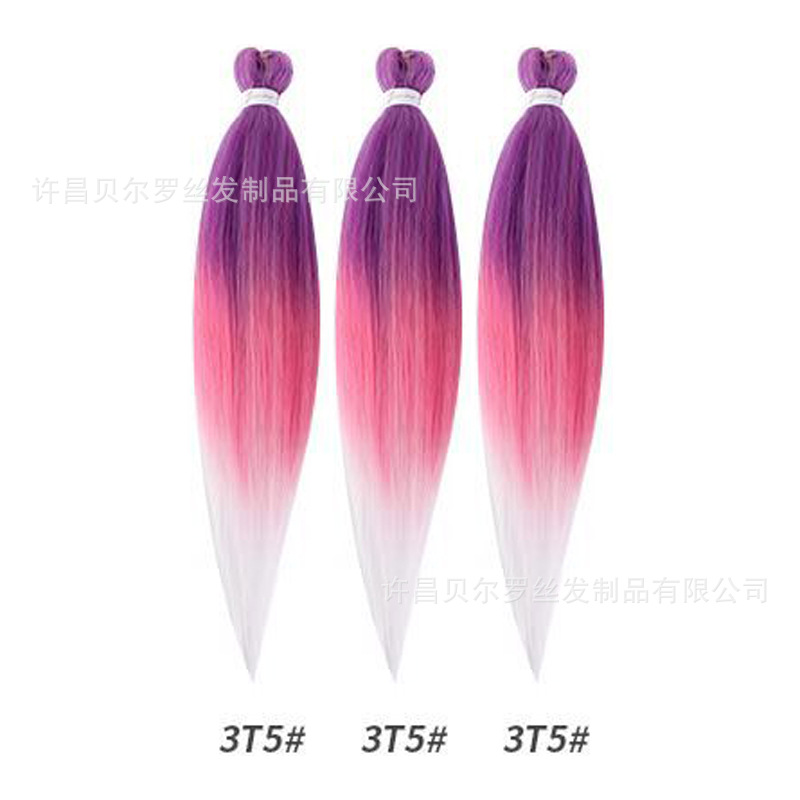 Kit de 3 pelucas EZ Braid – cabello synthetic, colores sólidos/degradé