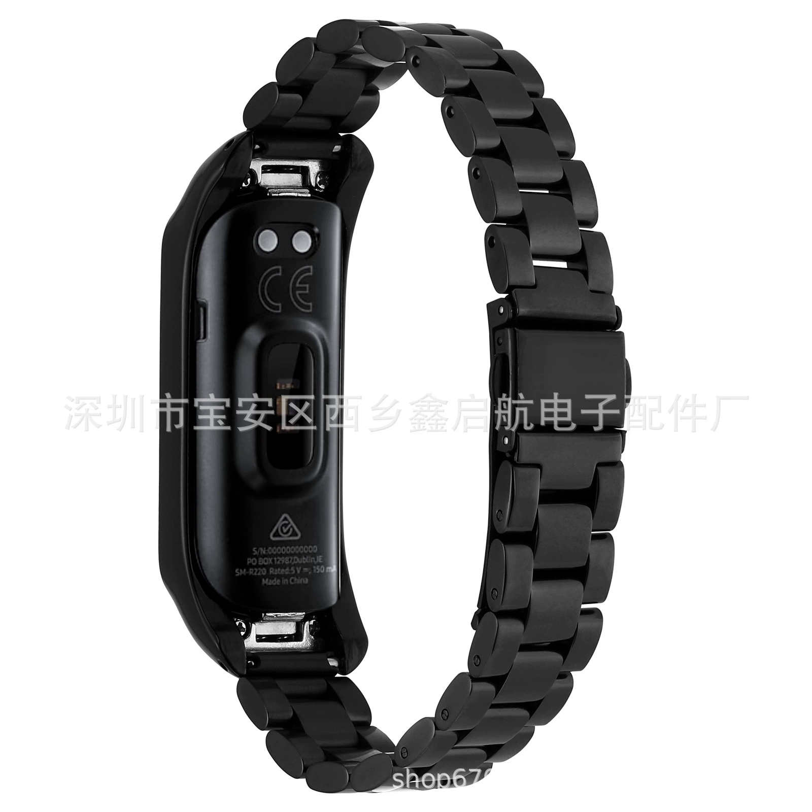 Подходит для Samsung Galaxy Fit2 трёхзвеньевый ремешок из нержавеющей стали, металлический цельный ремешок, новый товар