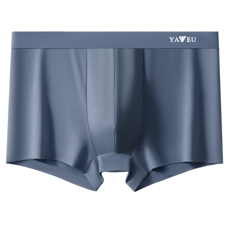 Thin Men's Youth Ice Silk Breathable, Comfortable, Sexy and Transparent Summer Slim Boxer Briefs Batch