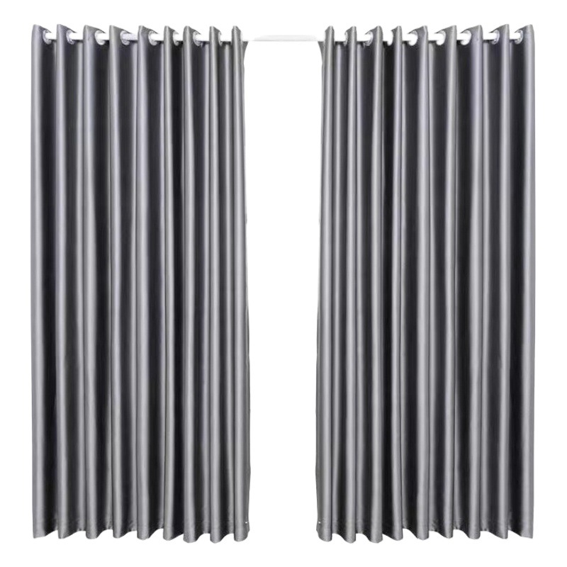 Cortina de alta precisión terminada Shaoxing al por mayor sombreado completo dormitorio sala de estar balcón instalación sin perforar entrega de una pieza