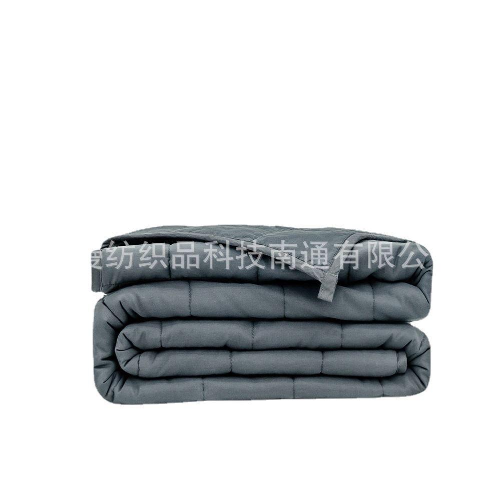 出口外贸跨境美国爆款亚马逊weighted blanket重力毯纯棉加重毯子