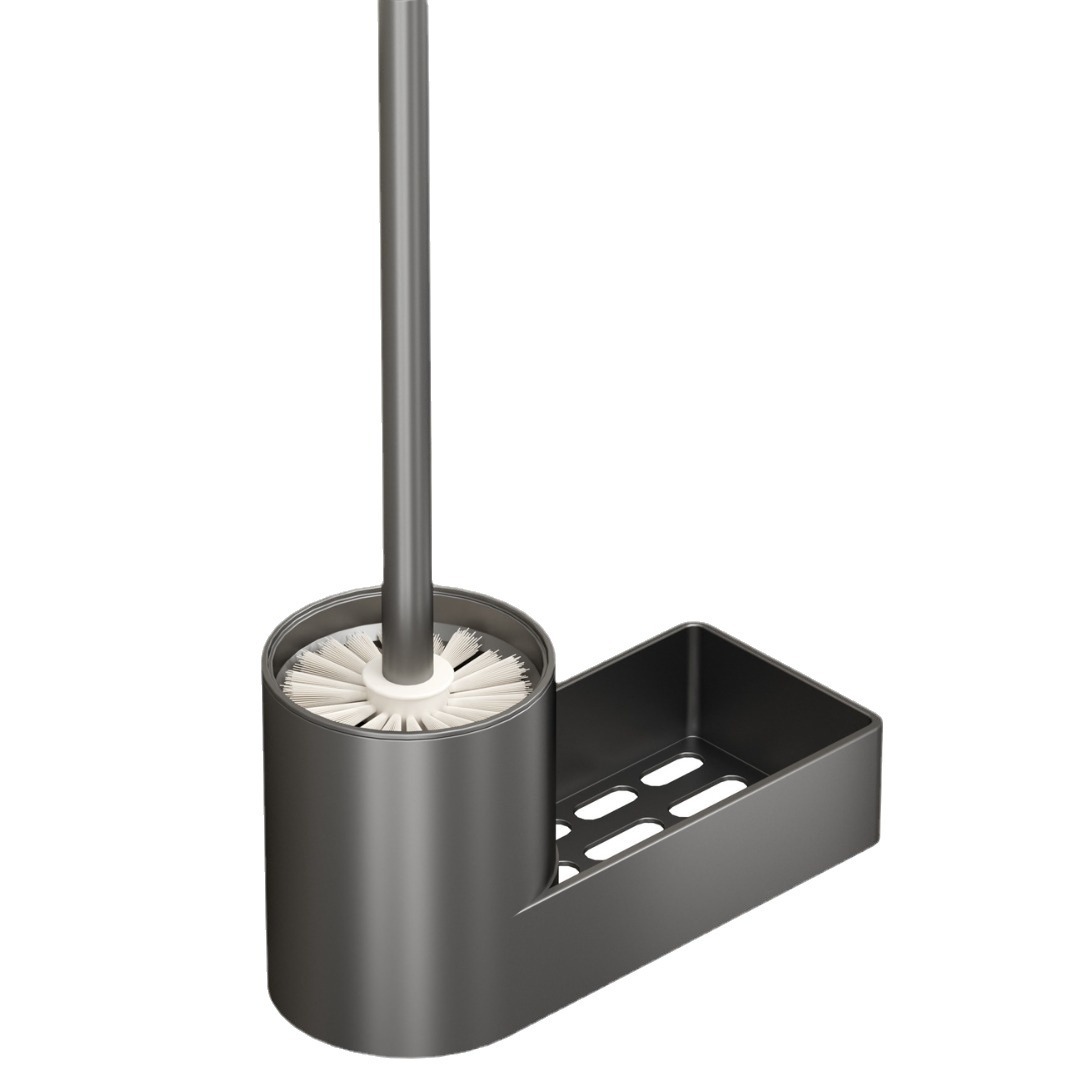 cepillo de inodoro tipo estante de pared para uso doméstico sin rincón muerto inodoro sin agujeros limpio cepillo de inodoro artefacto image 5