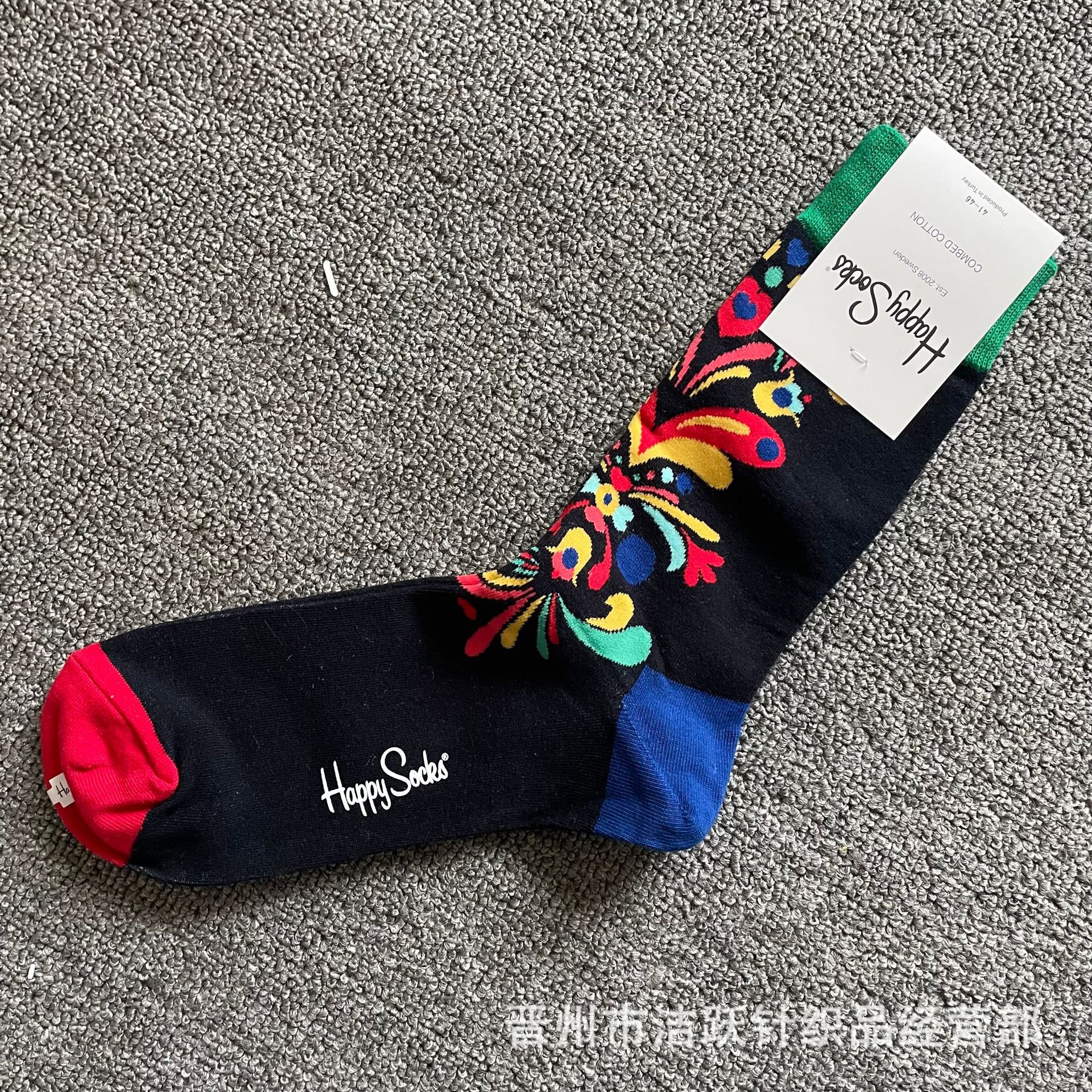 Happy socks新品高品质ハイレザー男性ソックススウェーデンコットンソックスファッションソックスカップルinsロング美脚ソックス