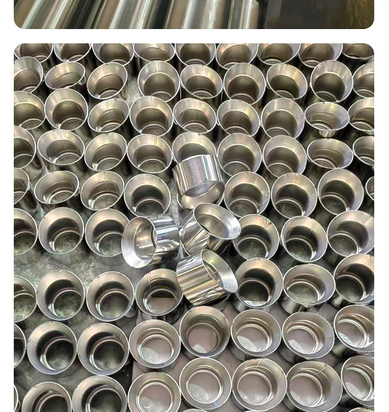 Suitable for Audi modified dual-tail exhaust pipes, stainless steel welded flat square titanium black exhaust tips for left and right sides
