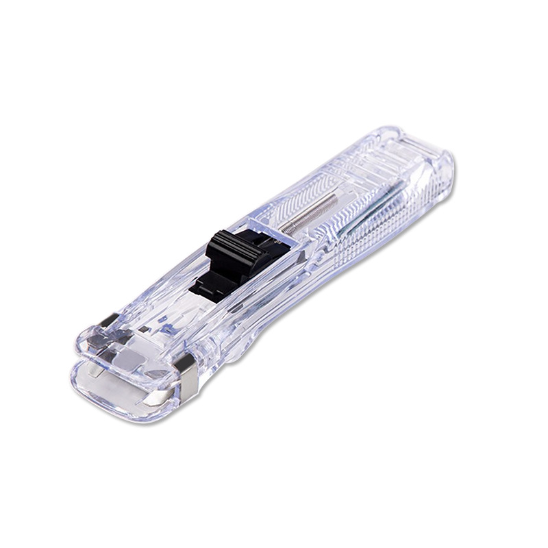 Clip de empuje transparente Clip de repuesto Clip de respaldo Clip de papel especial para papelería de papel de prueba Clip de grapa sin aguja