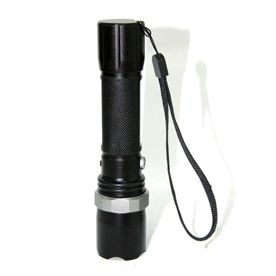 Strong light flashlight aluminum alloy three-gear zoom led charging flashlight household lighting outdoor long-range security flashlight (UV fənərlər) - tj-single-flashlight-does-not-include-battery-charger