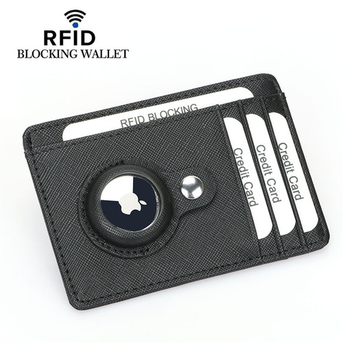 Amazon's new airtag Apple tracker card bag RFID anti-theft swipe multi-card slot anti-lost positioning protective cover