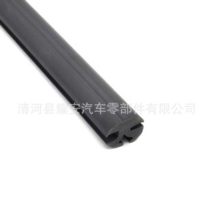 Automobile composite rubber strip, automobile sealing strip, windshield sealing strip, three-port rubber strip