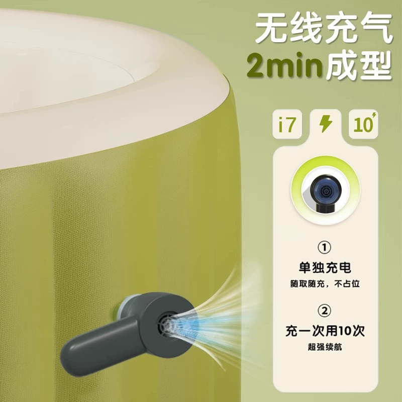 Automatic foldable tub for bathing