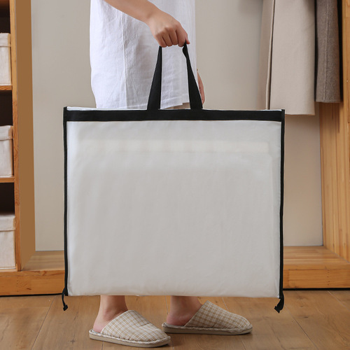 Clothes dust-proof cover for home use large wedding dress coat dust bag foldable hanging clothes bag dust-proof clothing suit cover